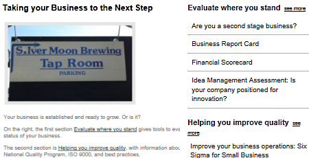 Click to see Bend's Taking your Business to the Next Step Page