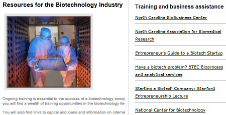 Click to see Caldwell Co. EDC's Biotech page