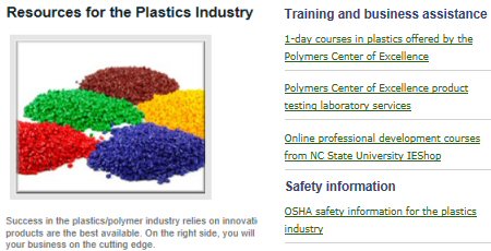 Click to see Caldwell Co. EDC's Plastics Industry page