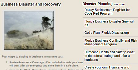Click to see the Center for Economic Opportunities Disaster Preparation resources