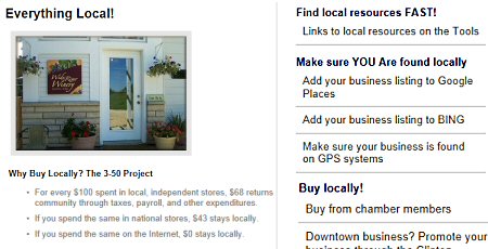 Click to see Clinton's Everything Local Page
