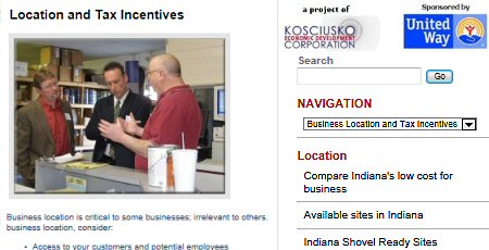 Click to see Kosciusko EDC Incentives page