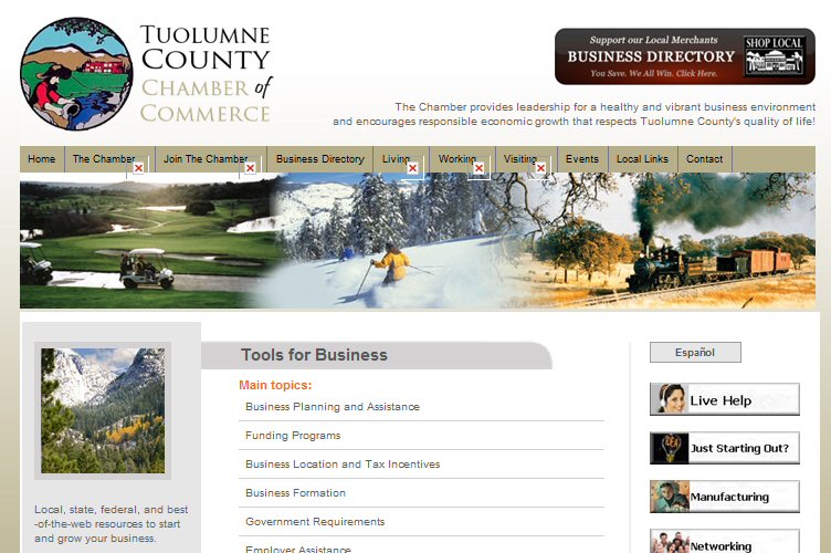 Welcome to Tuolumne Co. Chamber of Commerce Tools for Business Success